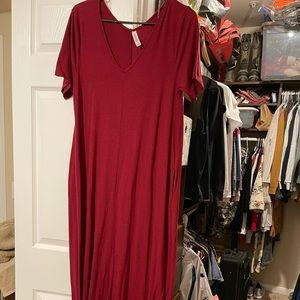 Floor Length T-shirt Dress